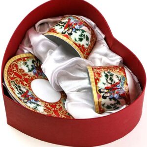 фото - сервиз Ямасен фарфор 210 мл 2чашка 2блюдце