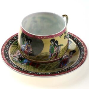 фото - сервиз Ямасен фарфор 110 мл чашка блюдце