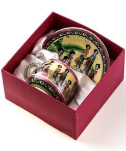 фото - сервиз Ямасен фарфор 110 мл чашка блюдце