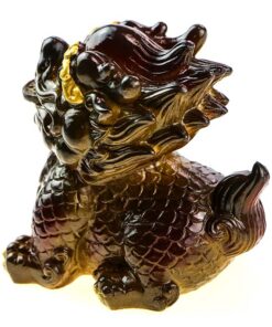 фото - лев менят цвет 8х6х8 см в двух цетах зеленый и красный