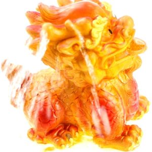 фото - лев менят цвет 8х6х8 см в двух цетах зеленый и красный