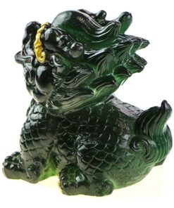 фото - лев менят цвет 8х6х8 см в двух цетах зеленый и красный