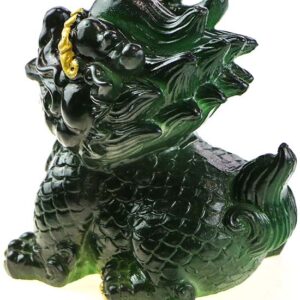 фото - лев менят цвет 8х6х8 см в двух цетах зеленый и красный