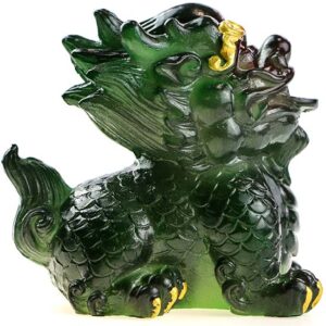 фото - лев менят цвет 8х6х8 см в двух цетах зеленый и красный