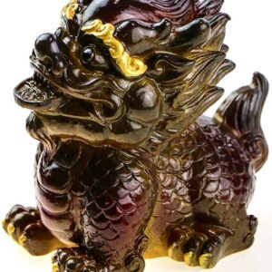 фото - лев менят цвет 8х6х8 см в двух цетах зеленый и красный