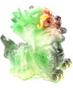 фото - лев менят цвет 8х6х8 см в двух цетах зеленый и красный