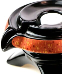 фото - Набір посуду для чайної церемонії “Щастя в Хату” на 6 персон, подарункова коробка, вибір кольору синій коричневий золотий