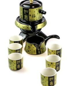 фото - Набір посуду для чайної церемонії “Щастя в Хату” на 6 персон, подарункова коробка, вибір кольору синій коричневий золотий