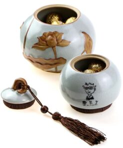 фото - Шу Пуєр  200г 2016г Золотий еліксір Джиндан в керамич Тікве от Ботаник