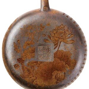 фото - Заварочный чайник, глина Исин, Золотой карп объем 180 мл с водяным замком