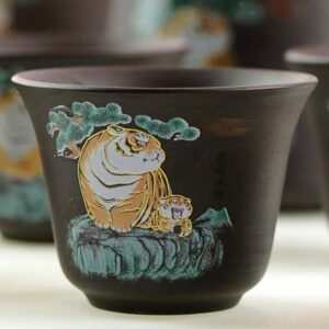 фото - Дорожный набор чайной посуды Тигр, в подарочном кейсе, на 6 персон,  Исин (Копировать)