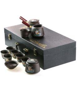 фото - Дорожный набор чайной посуды Тигр, в подарочном кейсе, на 6 персон,  Исин (Копировать)