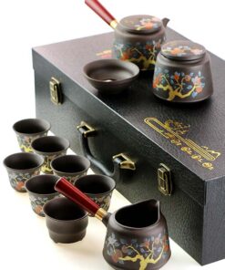 фото - Дорожный набор чайной посуды Тигр, в подарочном кейсе, на 6 персон,  Исин (Копировать)