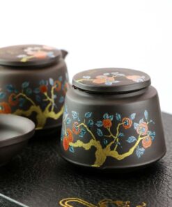 фото - Дорожный набор чайной посуды Тигр, в подарочном кейсе, на 6 персон,  Исин (Копировать)