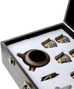 фото - Дорожный набор чайной посуды Тигр, в подарочном кейсе, на 6 персон,  Исин (Копировать)