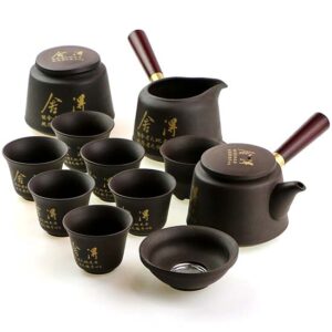 фото - Дорожный набор чайной посуды Тигр, в подарочном кейсе, на 6 персон,  Исин (Копировать)