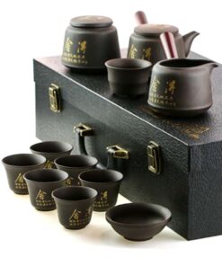 фото - Дорожный набор чайной посуды Тигр, в подарочном кейсе, на 6 персон,  Исин (Копировать)