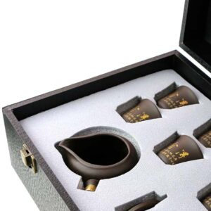 фото - Дорожный набор чайной посуды Тигр, в подарочном кейсе, на 6 персон,  Исин (Копировать)