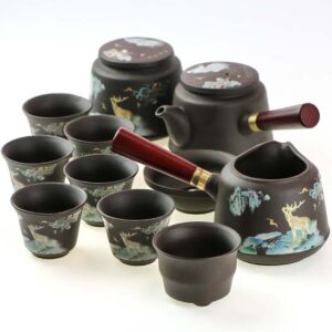 фото - Дорожный набор чайной посуды Тигр, в подарочном кейсе, на 6 персон,  Исин (Копировать)