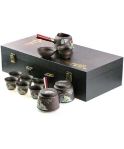 фото - Дорожный набор чайной посуды Тигр, в подарочном кейсе, на 6 персон,  Исин (Копировать)