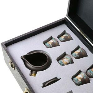 фото - Дорожный набор чайной посуды Тигр, в подарочном кейсе, на 6 персон,  Исин (Копировать)