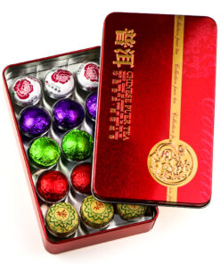 фото - Подарунковий набір китайського чаю Шу Пуер, 15 міні точ в жерстяній коробці