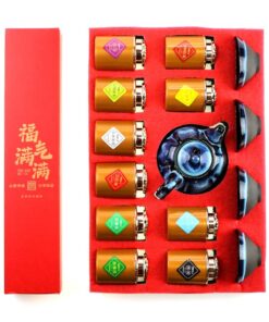 фото - пдарочный набор чая с сервизом желтый (Копировать)