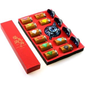 фото - пдарочный набор чая с сервизом желтый (Копировать)