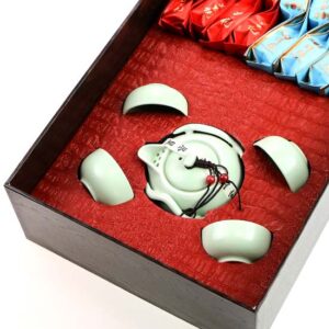 фото - пдарочный набор чая с сервизом