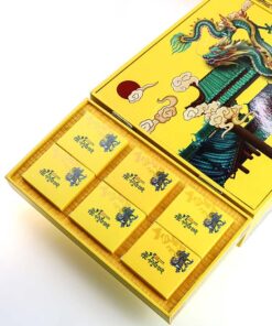 фото - пдарочный набор чая с сервизом желтій