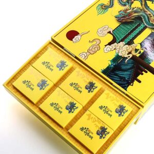 фото - пдарочный набор чая с сервизом желтій