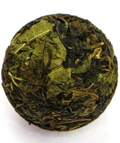 фото - Шен Пуер ГАБА, Перлина Дракона, чайна кулька, міні точа 7 грам c тутовым листом и куркумой