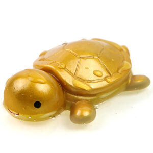 фото - чайная игрушка черепаха золотая. меняет цвет
