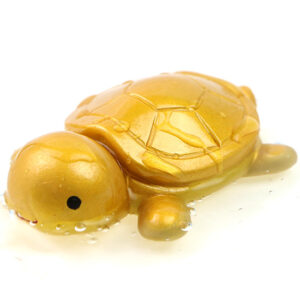 фото - чайная игрушка черепаха золотая. меняет цвет