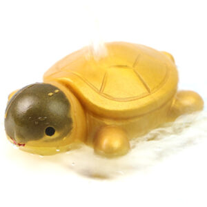 фото - чайная игрушка черепаха золотая. меняет цвет