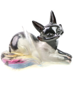 фото - чайная игрушка Лиса лежит. меняет цвет