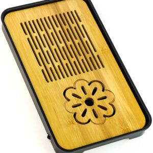 фото - Чабань прямокутний Квітка пластик + бамбук Чорний