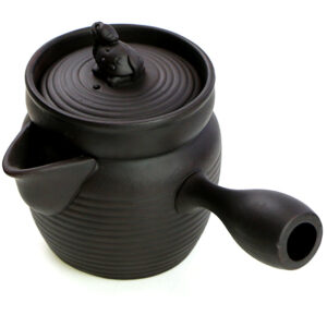 фото - Чахай з боковою ручкою та кришкою Чорний, червоний,коричневий 220мл.