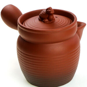 фото - Чахай з боковою ручкою та кришкою Чорний, червоний,коричневий 220мл.