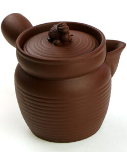 фото - Чахай з боковою ручкою та кришкою Чорний, червоний,коричневий 220мл.