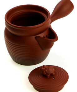 фото - Чахай з боковою ручкою та кришкою Чорний, червоний,коричневий 220мл.