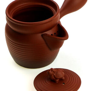 фото - Чахай з боковою ручкою та кришкою Чорний, червоний,коричневий 220мл.