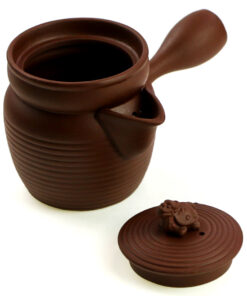 фото - Чахай з боковою ручкою та кришкою Чорний, червоний,коричневий 220мл.