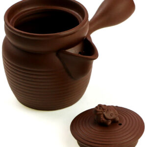 фото - Чахай з боковою ручкою та кришкою Чорний, червоний,коричневий 220мл.