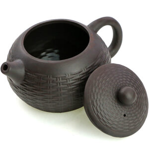 фото - Чайник “високий кощик” черній коричневий 550мл.