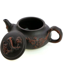 фото - Чайник “сосно+бамбук” черній красный 450мл.