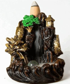 фото - Підставка для пахощів Храм Дракона, водоспад рідкий дим, полістоун, 9х7х8 см