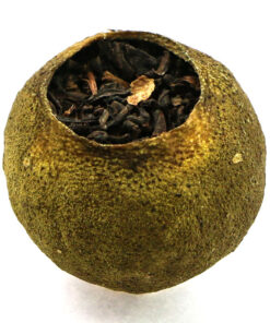 фото - Чай пуэр, китайский  чай шу пуэр мини мандарин Сяо Цин Гань, 12 г (Копировать)