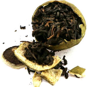 фото - Чай пуэр, китайский  чай шу пуэр мини мандарин Сяо Цин Гань, 12 г (Копировать)