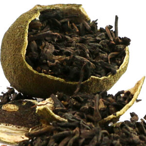 фото - Чай пуэр, китайский  чай шу пуэр мини мандарин Сяо Цин Гань, 12 г (Копировать)